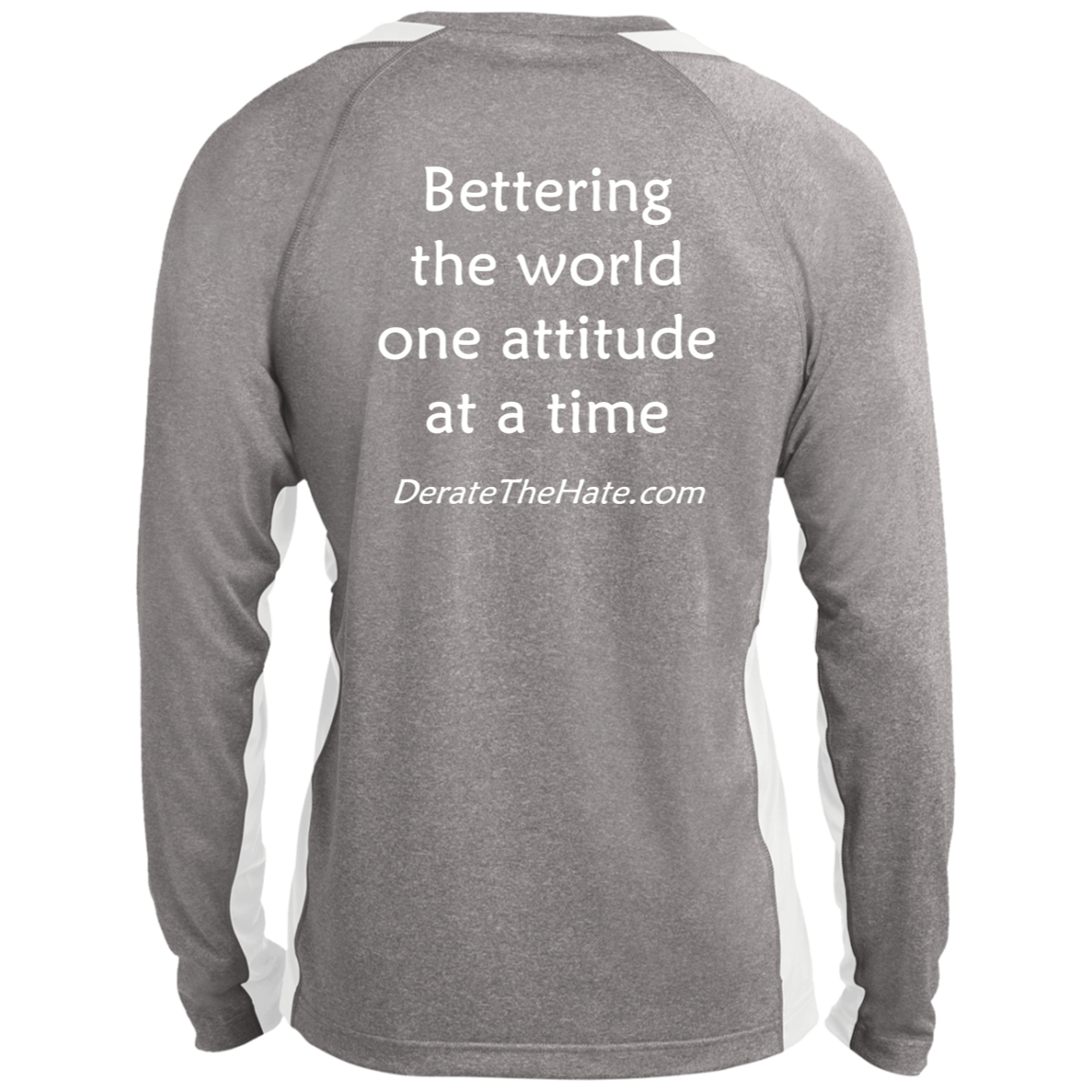 DTH Long Sleeve Heather Colorblock Performance Tee