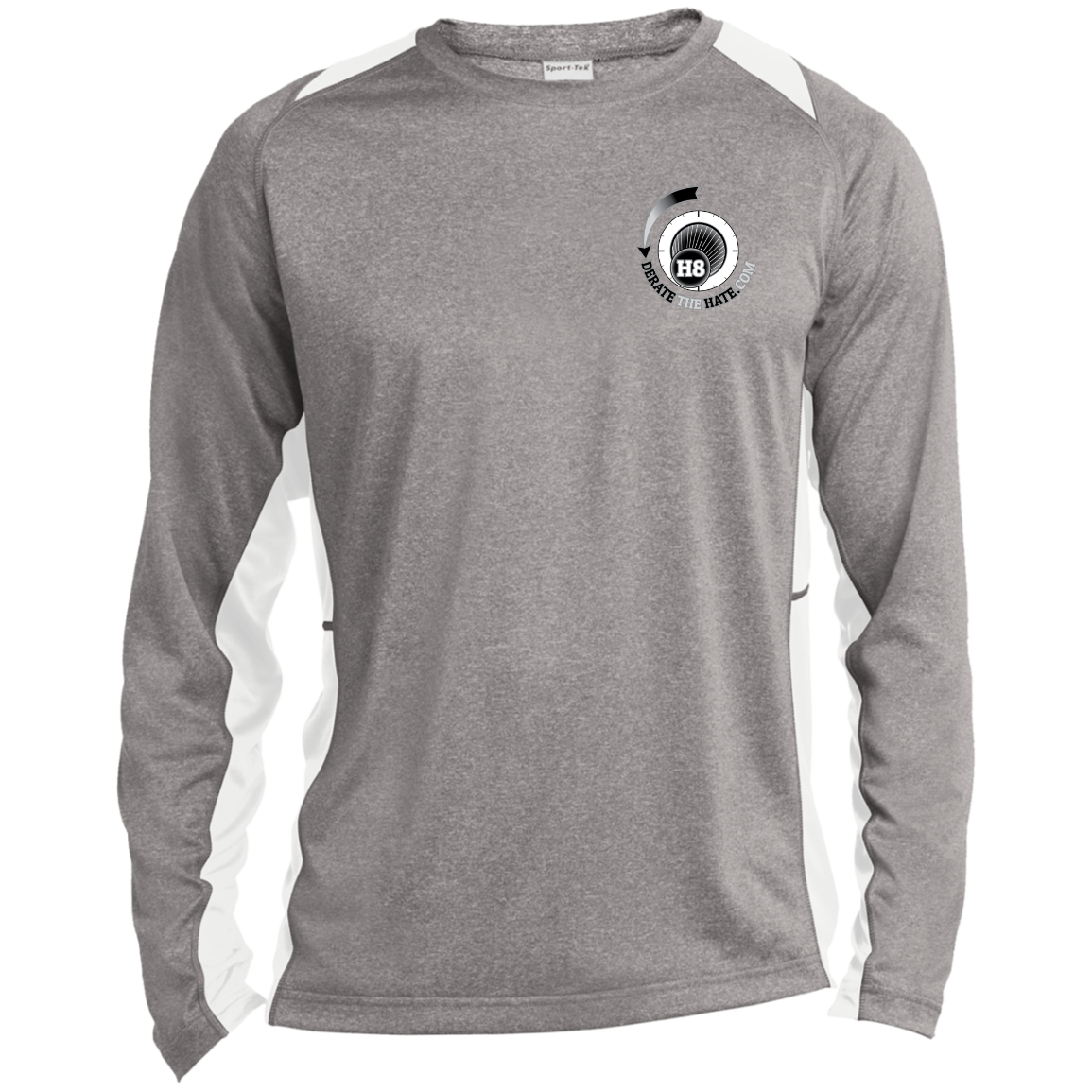 DTH Long Sleeve Heather Colorblock Performance Tee