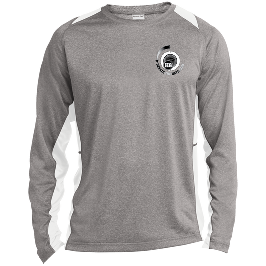 DTH Long Sleeve Heather Colorblock Performance Tee